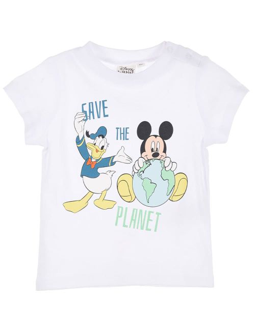 Disney T-Shirt Mickey Mouse weiß 62/68 (3-6 Monate)