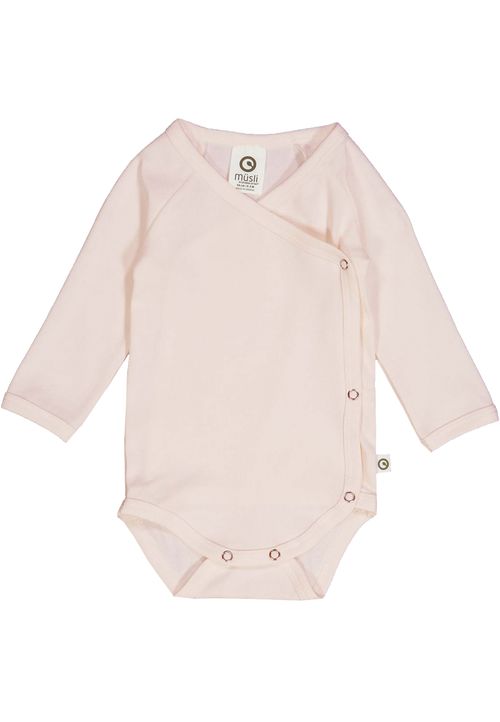 Müsli by Green Cotton Langarmbody Unifarben rosa 44