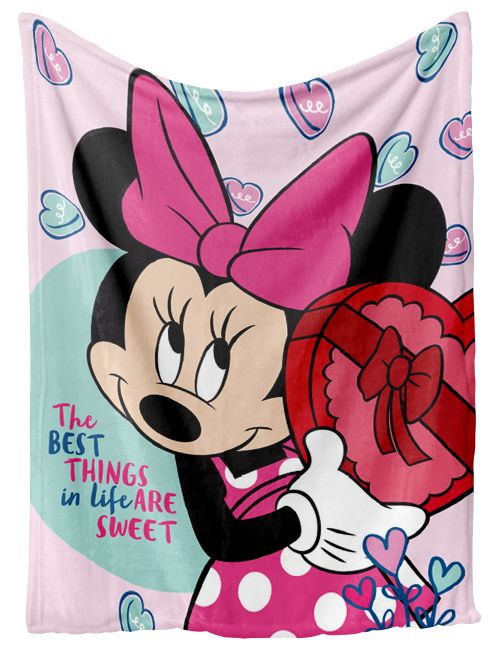 Disney Decke Minnie Mouse Fleece 100x140 cm rosa