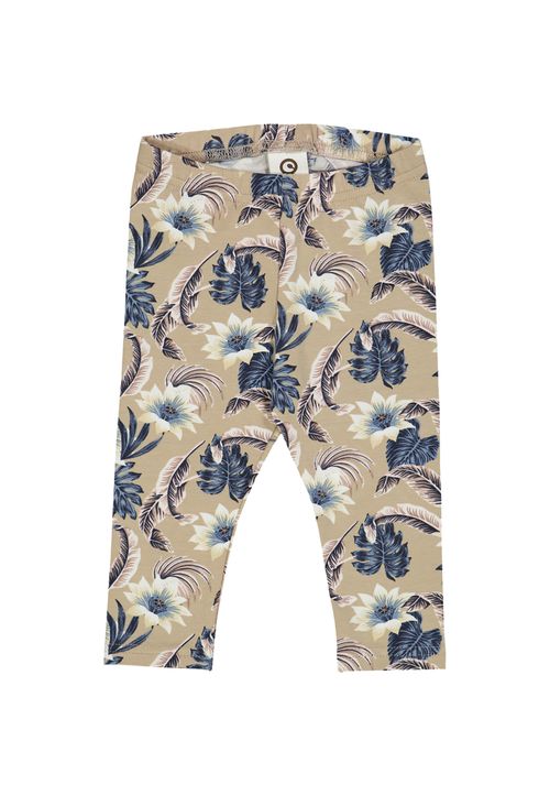 Müsli by Green Cotton Babyleggings Blumen beige 56