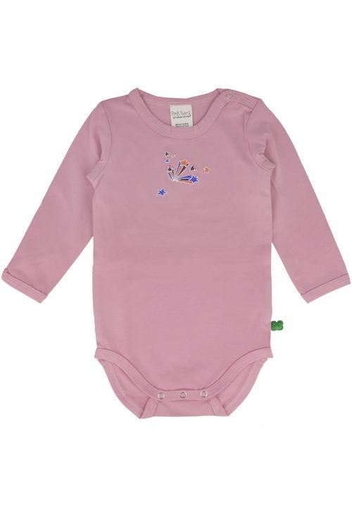 Fred s World by Green Cotton Langarmbody Unifarben pink 68
