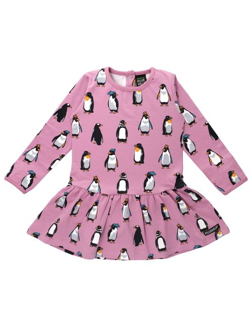 Villervalla Kleid Pinguin rosa Rosa 116 (5-6 Jahre)