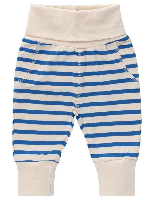Ebbe Kids Hose Streifen beige Strong blue stripe 80 (9-12 Monate)