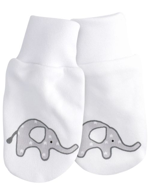 Baby Sweets Handschuh Little Elephant weiß 56 (Neugeborene)