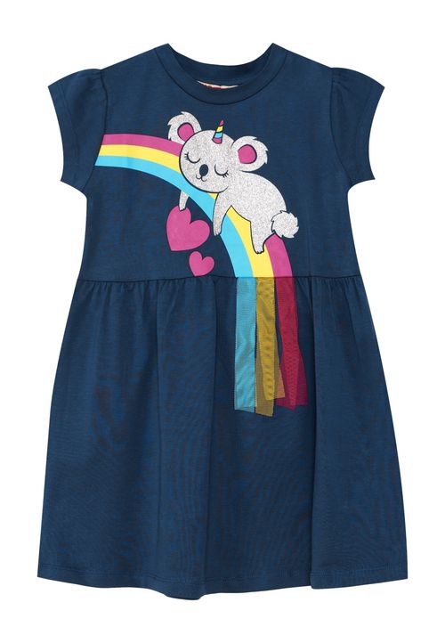 Denokids Print dunkelblau 110
