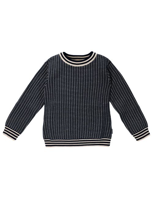 Ebbe Kids Pullover Swedish Fisherman Jacquard Navy 128 (7-8 Jahre)