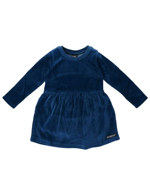 Villervalla Kleid Velours blau 128 (7-8 Jahre)