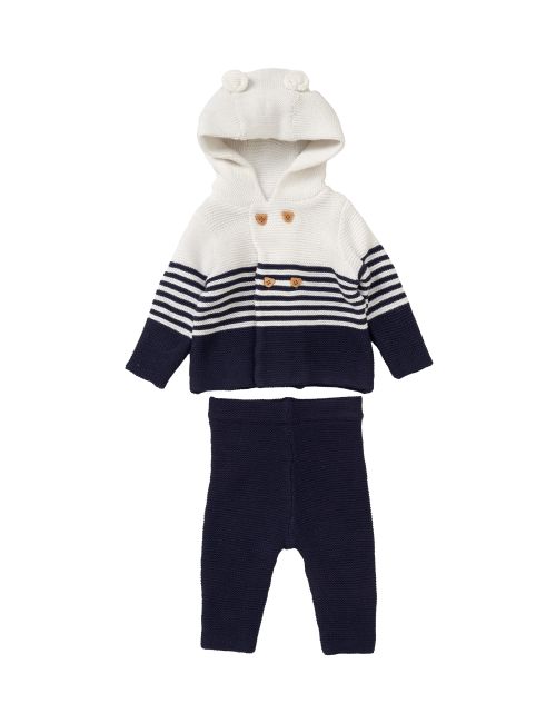 Rock A Bye Baby Boutique 2 pièces Ensemble Rayures Blanc