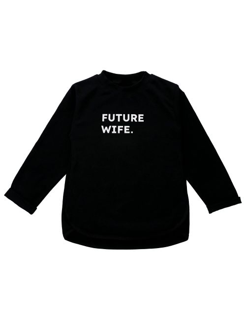 Baby Sweets Langarmshirt Future Wife Grüße, Gemüse schwarz 110 (4-5 Jahre)