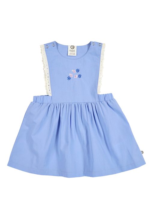 Green Cotton Babykleid blau 74