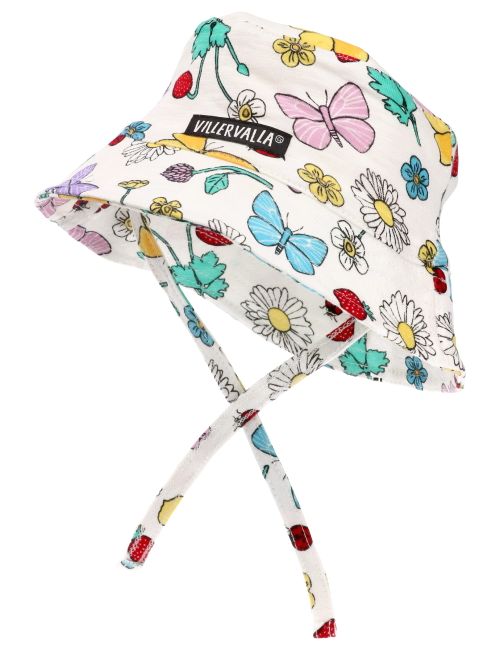 Villervalla Mütze Blume weiß