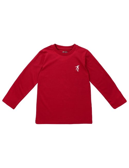 MaBu Kids Langarmshirt Skater rot