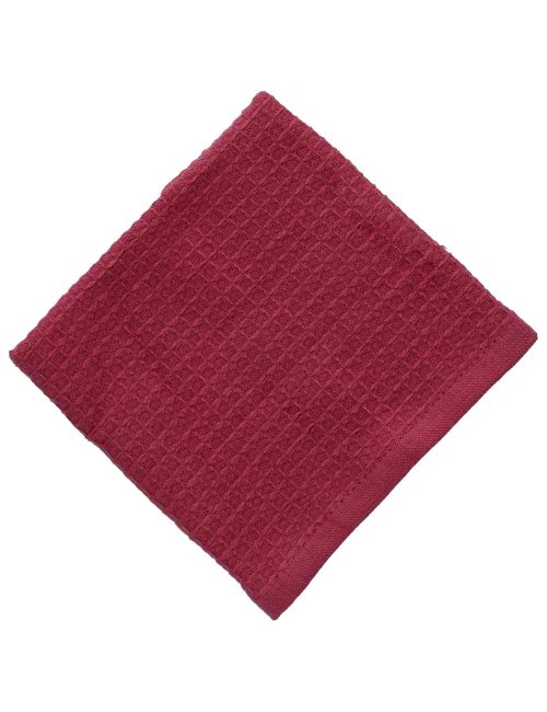 Dolshe Gant de toilette Coton gaufré 30x30 cm Rouge