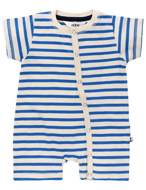 Ebbe Kids Strampler Streifen beige 86 (12-18 Monate) Strong blue stripe