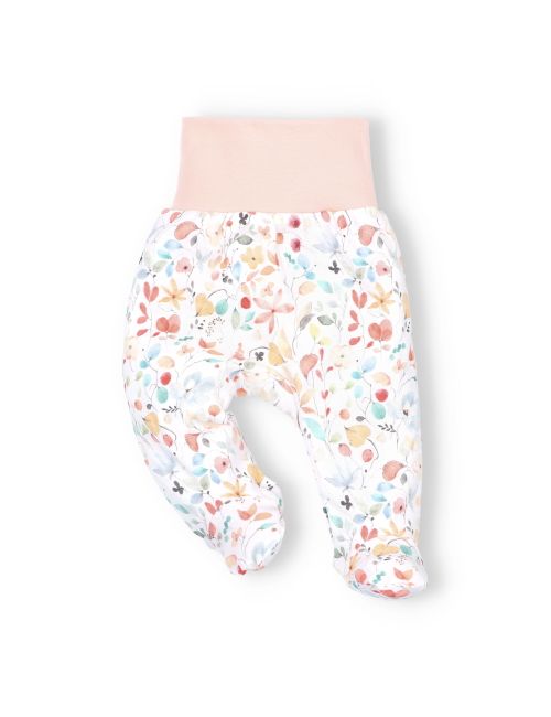 NINI Hose Floral weiß