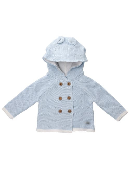 Rock A Bye Baby Boutique Strickjacke Strick Kapuze blau
