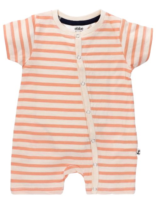 Ebbe Kids Strampler Streifen beige 68 (3-6 Monate) Coral Stripe