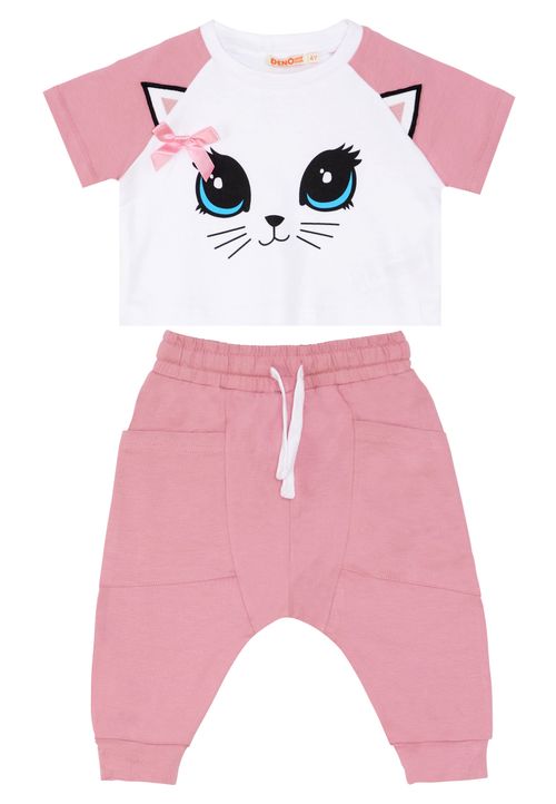 Zweiteiler Mädchen pink 104