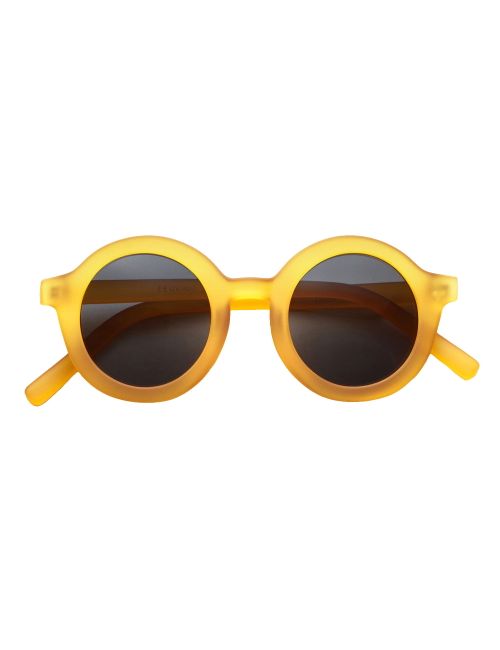 BabyMocs Sonnenbrille Rund 100% UV-Schutz (UV400) gelb Onesize Baby