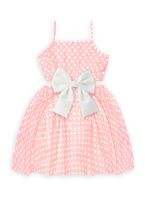 Denokids Kleid Gepunktet pink 104