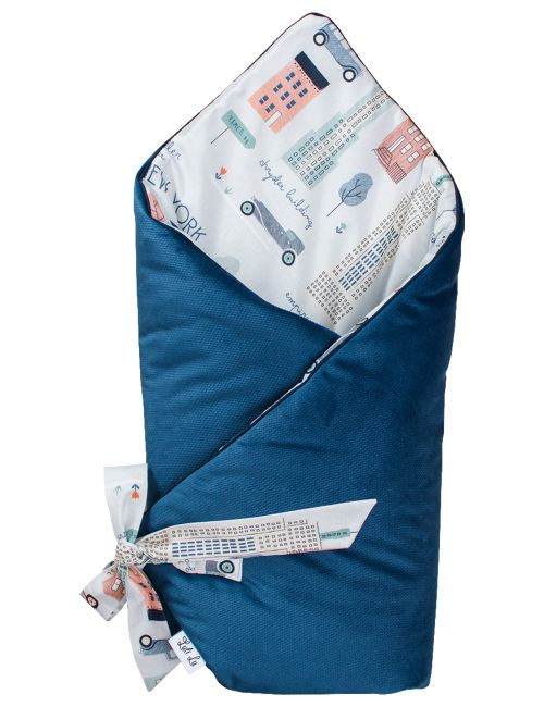 Luli Lu Einschlagdecke New York Antiallergisch 75x75 cm blau