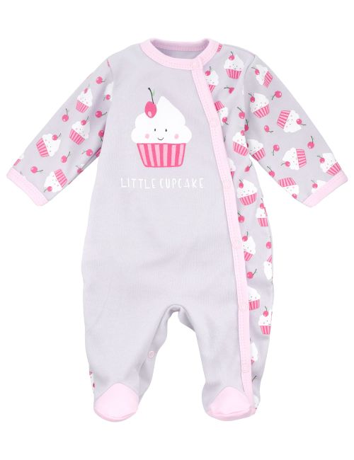 Baby Sweets Grenouillère Cupcake Little Cupcake Gris Naissance (56 cm)
