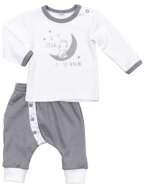Baby Sweets 2 pièces Ensemble Ours A Star Is Born Blanc Naissance (56 cm)