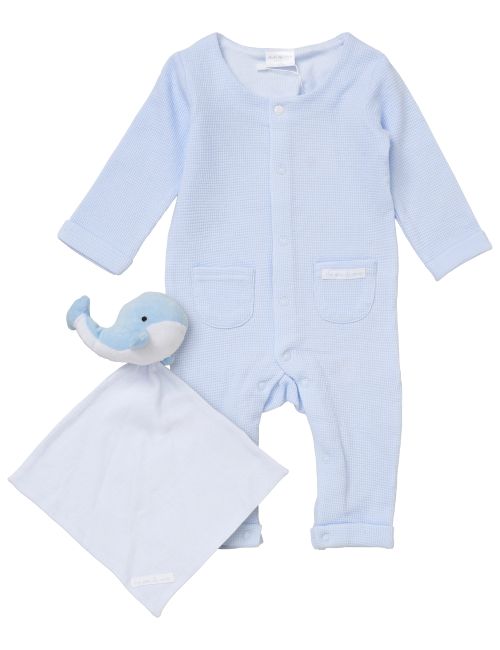 Rock A Bye Baby Boutique 2 pièces Ensemble Baleine Bleu clair