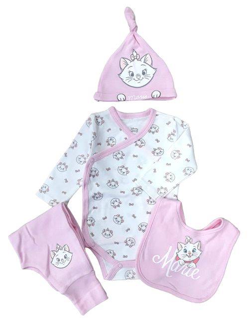 Disney 4 Teile Set Aristocats weiß 56/62 (0-3 Monate)