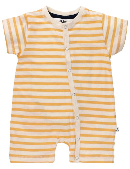 Ebbe Kids Strampler Streifen beige 74 (6-9 Monate) Yellow stripe