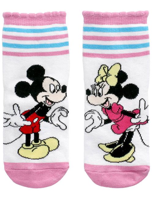 Disney Strümpfe Mickey Mouse Streifen weiß 98/104 (3-4 Jahre)