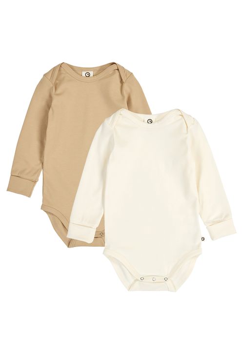 Green Cotton Langarmbody beige 68