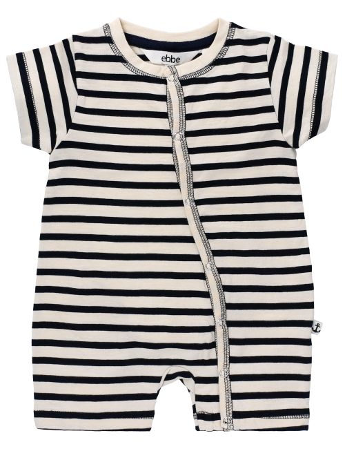 Ebbe Kids Strampler Streifen beige 74 (6-9 Monate) Offwhite stripe