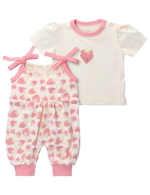 Baby Sweets 2 Teile Set Erdbeeren Little Strawberry creme 86 (12-18 Monate)