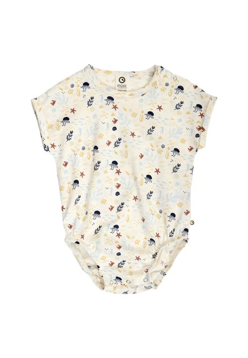 Green Cotton Kurzarmbody creme 56