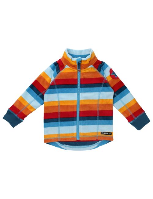 Villervalla Jacke Streifen Fleece bunt 128 (7-8 Jahre)