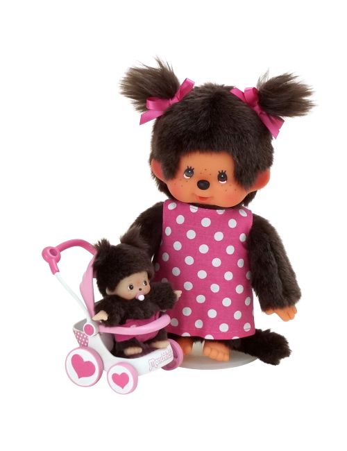 Monchhichi 2 Teile Puppe Monchhichi 18 cm 3+ Jahre rosa