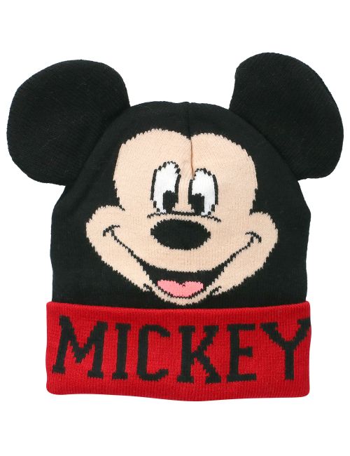Disney Bonnet Mickey Mouse Tricoté Rouge 4-5A (104-110 cm)