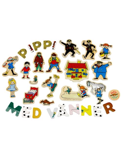 Pippi 72 pièces Lettres magnétique Fifi Brindacier Conformité Européenne (CE) 3+ ans Multicolore