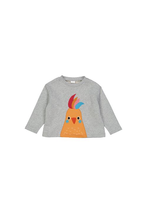 Fred s World by Green Cotton Sweatshirt Unifarben grau 92