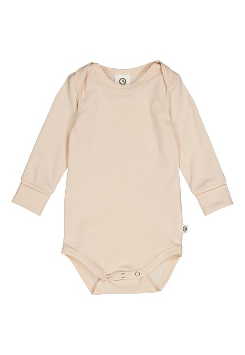Müsli by Green Cotton Langarmbody Unifarben beige 68