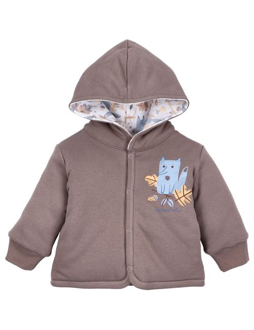 NINI Wendejacke Fuchs Kapuze weiß 56 (Neugeborene)