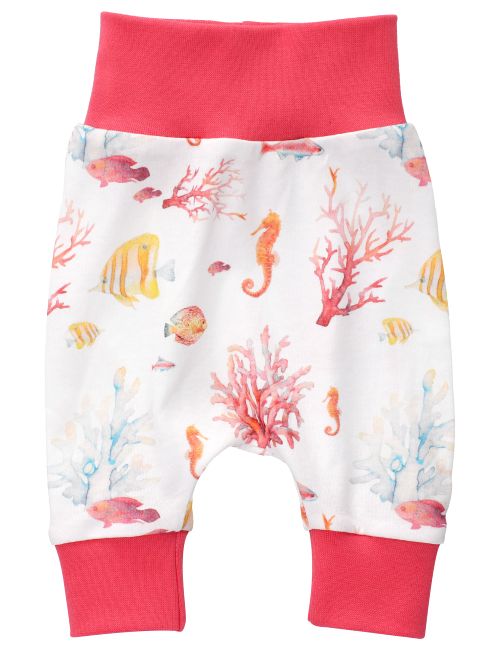 NINI Pantalon Hyppocampe Blanc Naissance (56 cm)