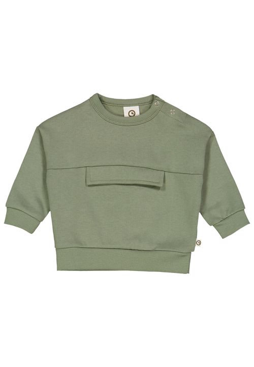 Müsli by Green Cotton Babysweatshirt Unifarben gruen 56