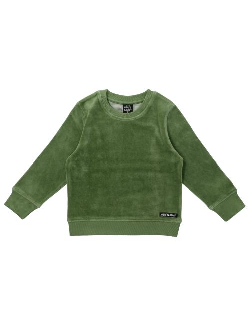 Villervalla Pullover Velours grün 128 (7-8 Jahre)