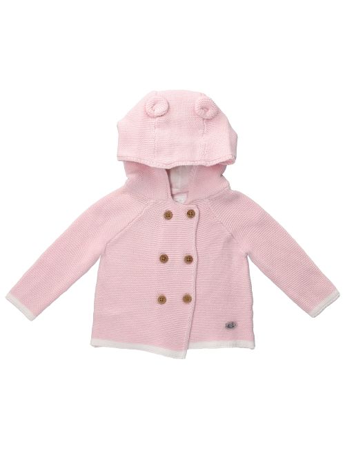 Rock A Bye Baby Boutique Strickjacke Strick Kapuze rosa