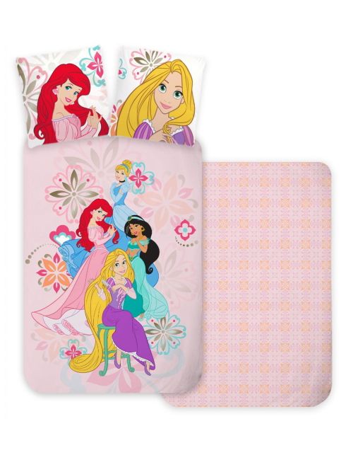 Disney 2 Teile Bettwäsche Disney Prinzessinnen 135x100 cm rosa