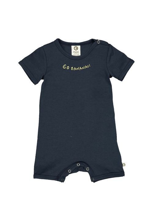Müsli by Green Cotton Kurzarmbody Unifarben dunkelblau 74