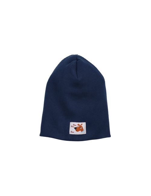 NINI Mütze Hund navy 56 (Neugeborene)