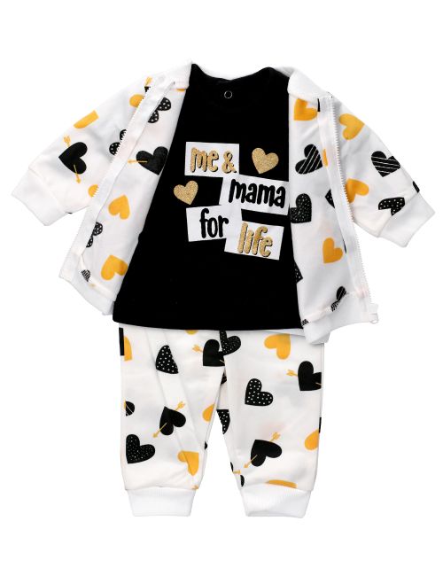 Lily & Jack 3 Teile Set Herz weiß